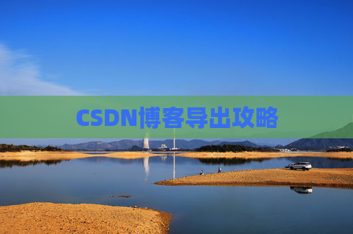 CSDN博客导出攻略